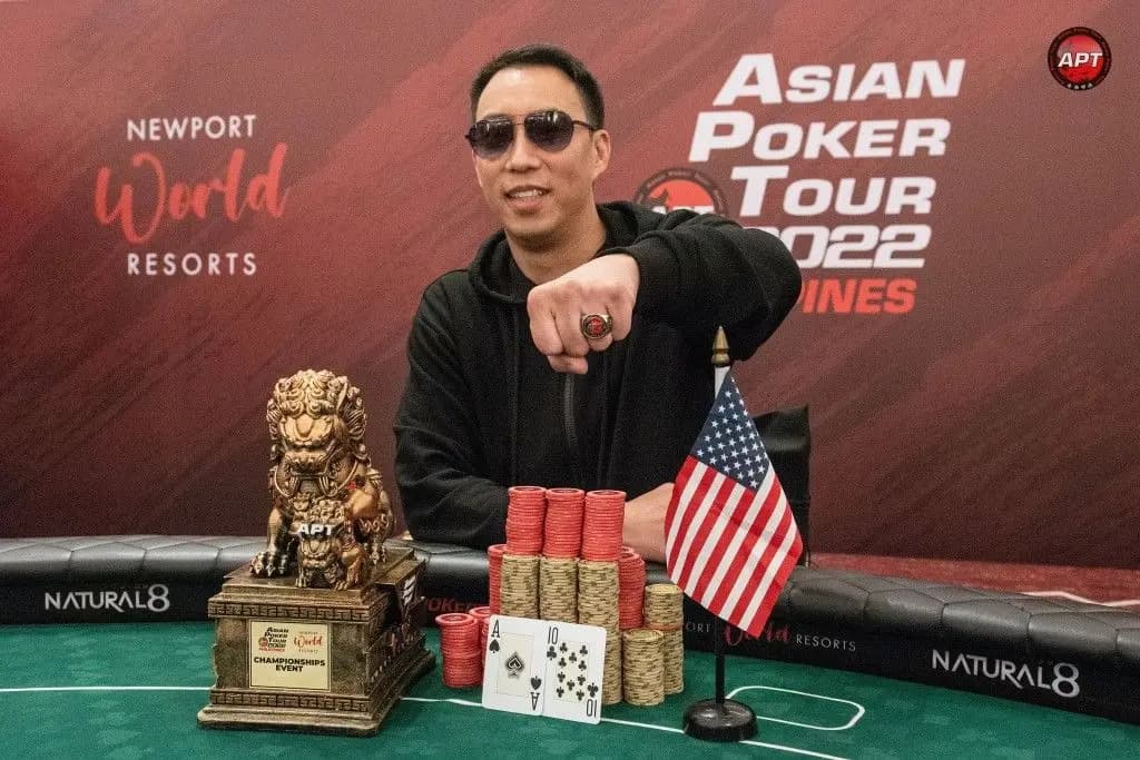 Paul Kiem defeats William Teoh on the first hand of Heads-Up to claim APT Championships Event